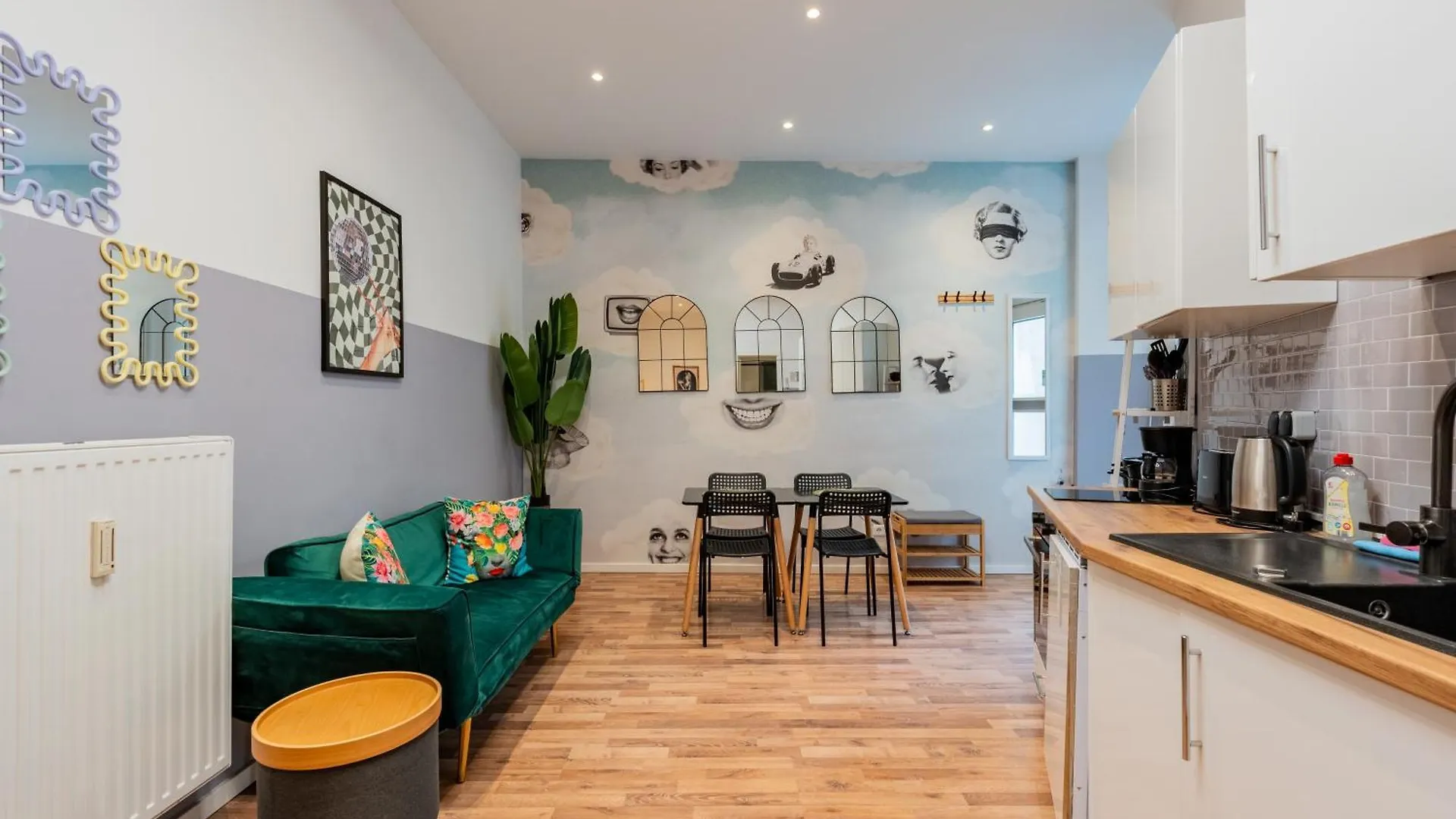 Cozy Retro Chic With Patio And Self Check-In Lejlighed Berlin